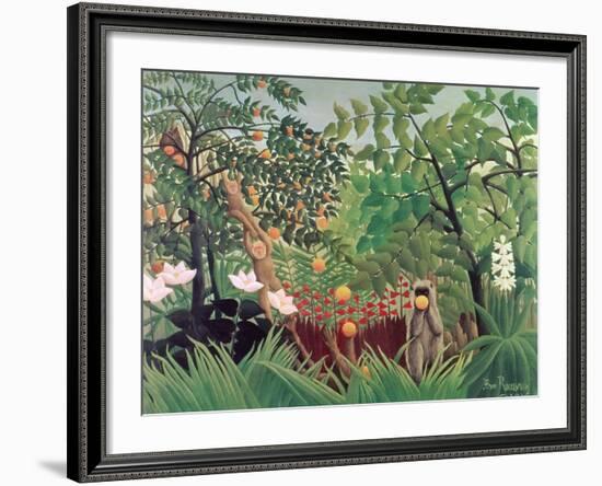 Exotic Landscape, 1910-Henri Rousseau-Framed Giclee Print