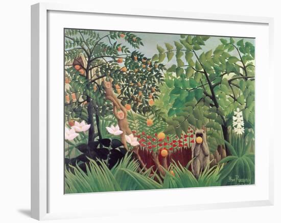 Exotic Landscape, 1910-Henri Rousseau-Framed Giclee Print