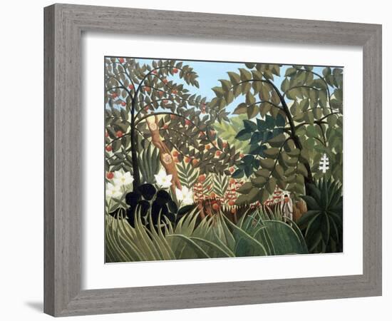 Exotic Landscape-Henri Rousseau-Framed Giclee Print