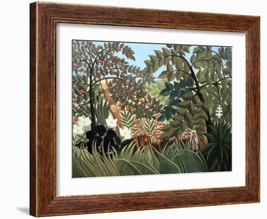 Exotic Landscape-Henri Rousseau-Framed Giclee Print