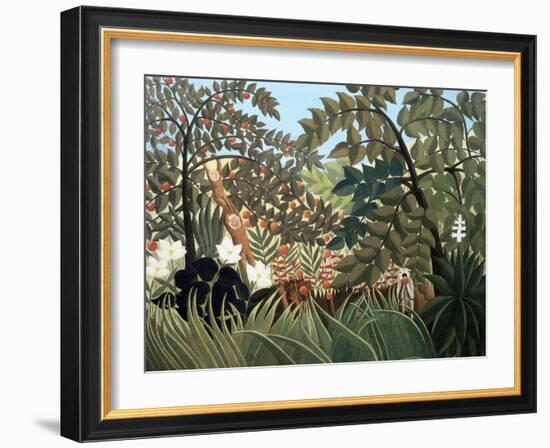 Exotic Landscape-Henri Rousseau-Framed Giclee Print