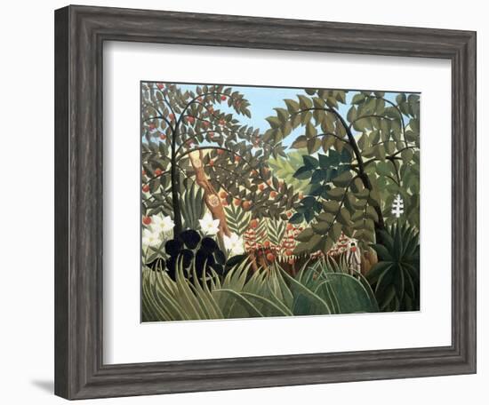 Exotic Landscape-Henri Rousseau-Framed Giclee Print