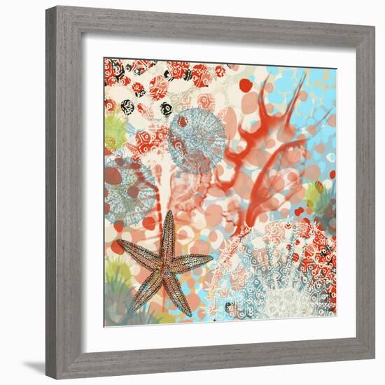 Exotic Sea Life V-Irena Orlov-Framed Art Print