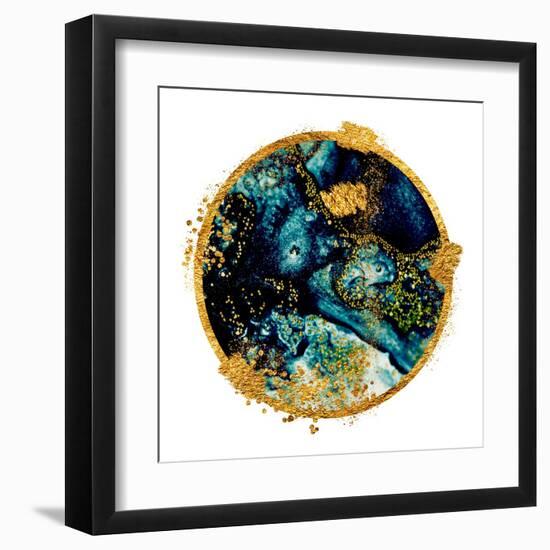 EXOTIC TROPICAL Art. Ink Colors are Amazingly Bright, Luminous, Translucent, Free-Flowing, and Dry-CARACOLLA-Framed Art Print