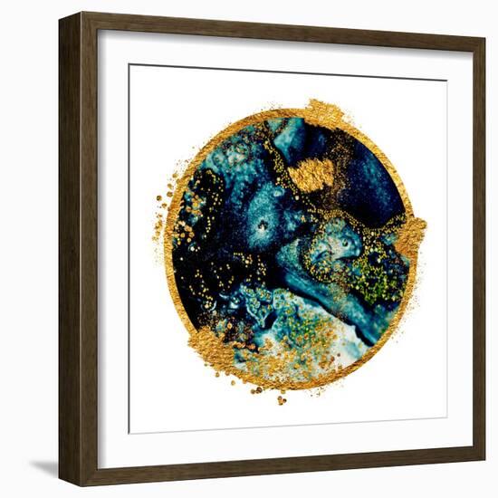 EXOTIC TROPICAL Art. Ink Colors are Amazingly Bright, Luminous, Translucent, Free-Flowing, and Dry-CARACOLLA-Framed Art Print