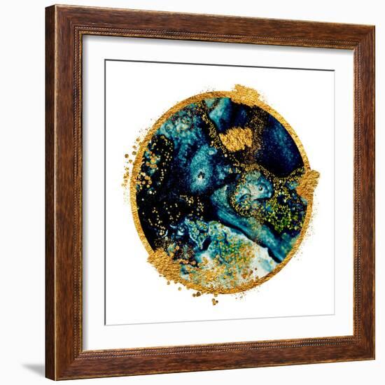 EXOTIC TROPICAL Art. Ink Colors are Amazingly Bright, Luminous, Translucent, Free-Flowing, and Dry-CARACOLLA-Framed Art Print