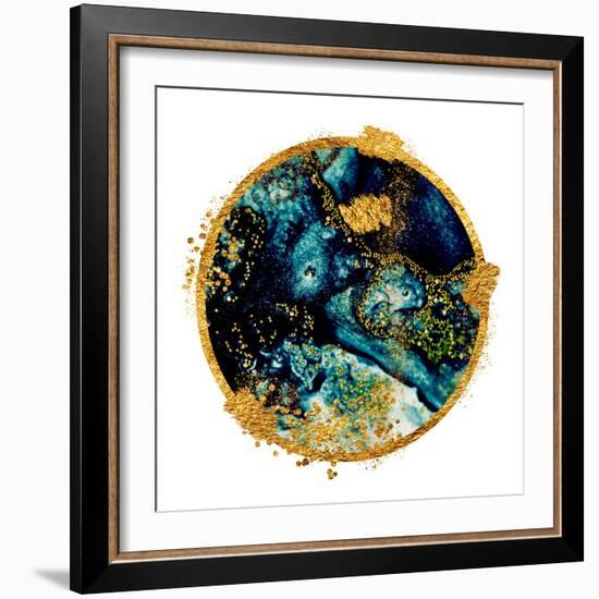 EXOTIC TROPICAL Art. Ink Colors are Amazingly Bright, Luminous, Translucent, Free-Flowing, and Dry-CARACOLLA-Framed Art Print