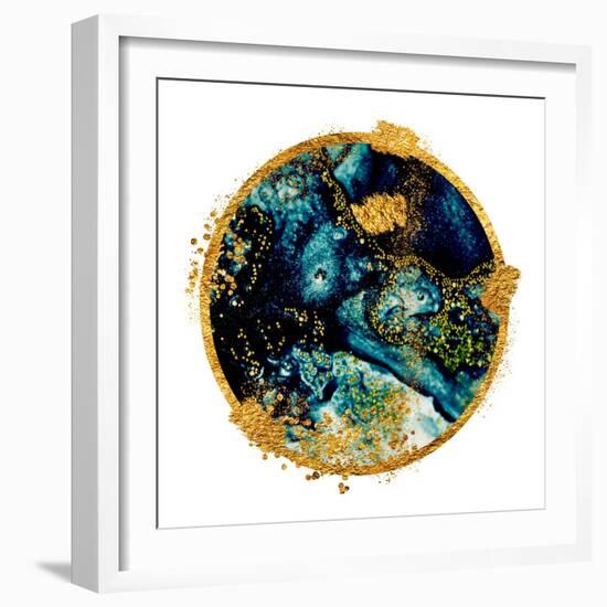 EXOTIC TROPICAL Art. Ink Colors are Amazingly Bright, Luminous, Translucent, Free-Flowing, and Dry-CARACOLLA-Framed Art Print