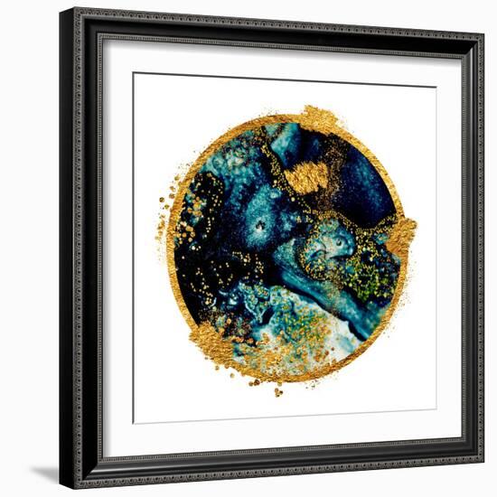 EXOTIC TROPICAL Art. Ink Colors are Amazingly Bright, Luminous, Translucent, Free-Flowing, and Dry-CARACOLLA-Framed Art Print