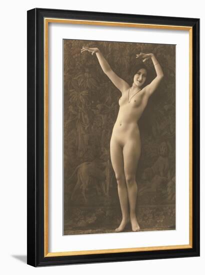 Exotic Vintage Nude-null-Framed Premium Giclee Print