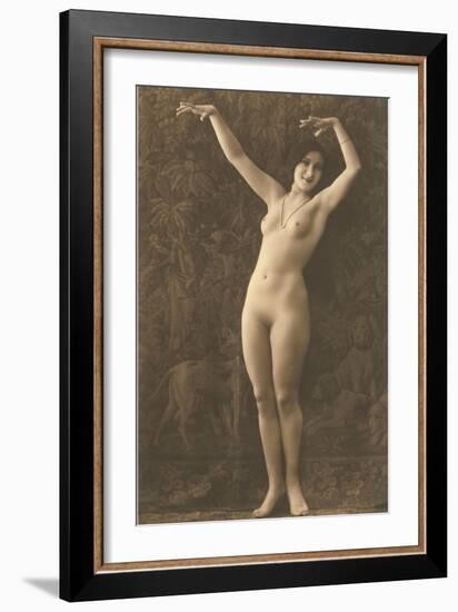 Exotic Vintage Nude-null-Framed Art Print