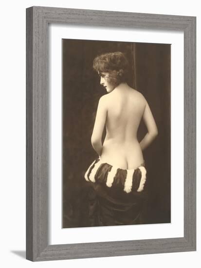 Exotic Vintage Nude-null-Framed Art Print