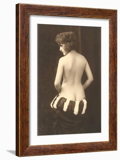 Exotic Vintage Nude-null-Framed Art Print