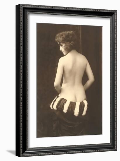 Exotic Vintage Nude-null-Framed Art Print