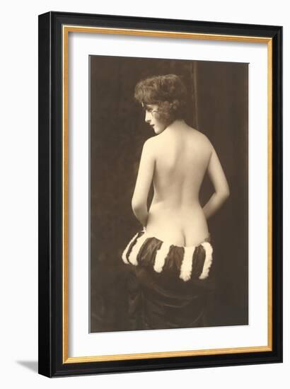 Exotic Vintage Nude-null-Framed Art Print