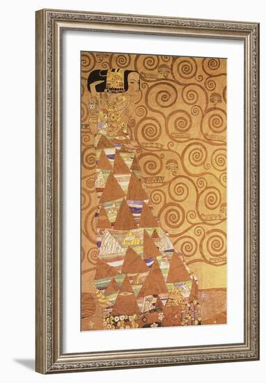 Expectation-Gustav Klimt-Framed Art Print