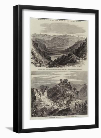 Expedition Against the Hill Tribes on the Punjaub Frontier-null-Framed Giclee Print