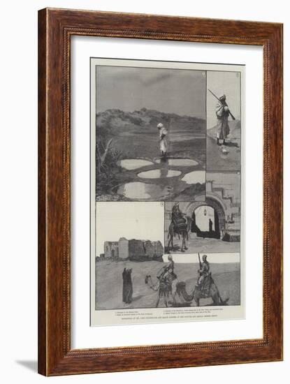 Expedition of Mr Cope Whitehouse and Major Surtees in the Fayoum and Raiyan Desert, Egypt-null-Framed Giclee Print