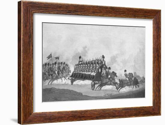 'Expedition or Military Fly', c1780-1820, (1909)-Thomas Rowlandson-Framed Giclee Print