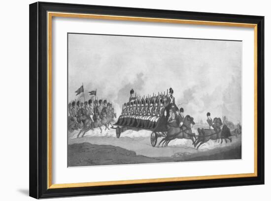 'Expedition or Military Fly', c1780-1820, (1909)-Thomas Rowlandson-Framed Giclee Print