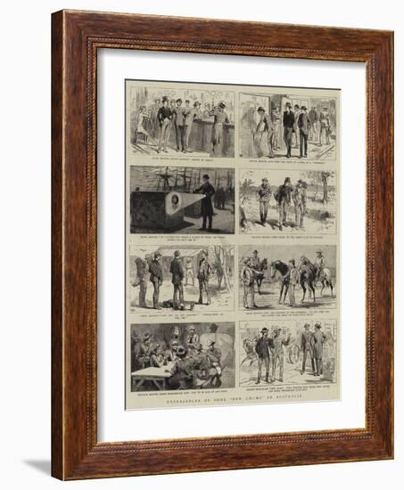 Experiences of Some New Chums in Australia-null-Framed Giclee Print