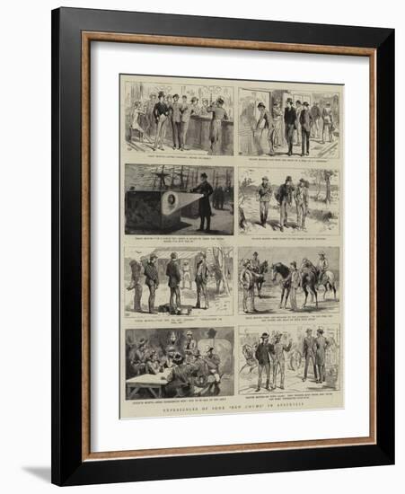 Experiences of Some New Chums in Australia-null-Framed Giclee Print