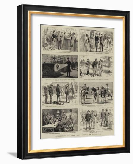 Experiences of Some New Chums in Australia-null-Framed Giclee Print