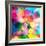 Experiment with Oil Drops on Water, Colorful Background-Abstract Oil Work-Framed Photographic Print