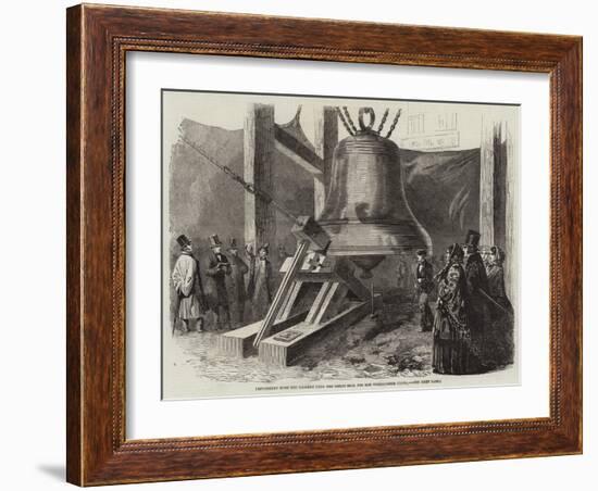 Experiment with the Hammer Upon the Great Bell for the Westminster Clock-null-Framed Giclee Print