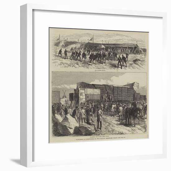 Experiments at Shoeburyness on the Plymouth Breakwater Target-Charles Robinson-Framed Giclee Print