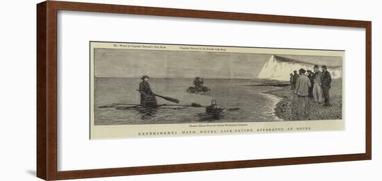 Experiments with Novel Life-Saving Apparatus at Dover-null-Framed Giclee Print