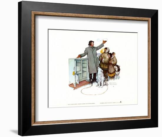 Expert Salesman-Norman Rockwell-Framed Art Print