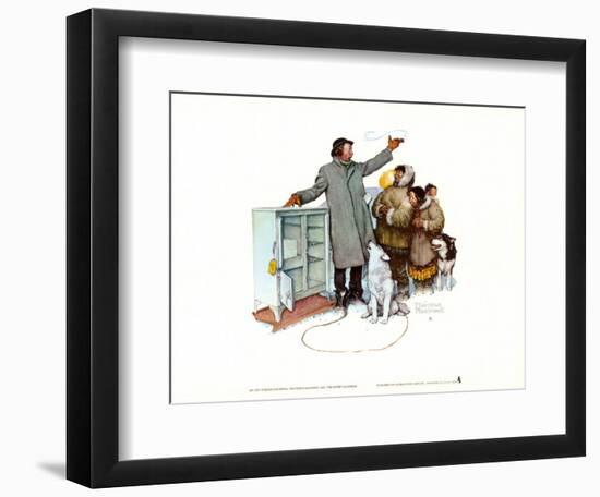 Expert Salesman-Norman Rockwell-Framed Art Print