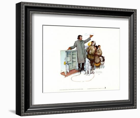 Expert Salesman-Norman Rockwell-Framed Art Print