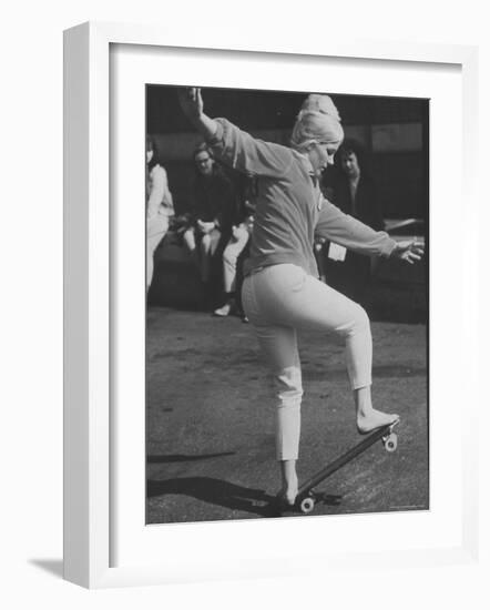 Expert "Skater" Pat McGee in National Skateboard Championship-Bill Eppridge-Framed Photographic Print