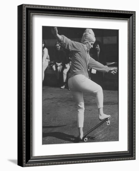 Expert "Skater" Pat McGee in National Skateboard Championship-Bill Eppridge-Framed Photographic Print