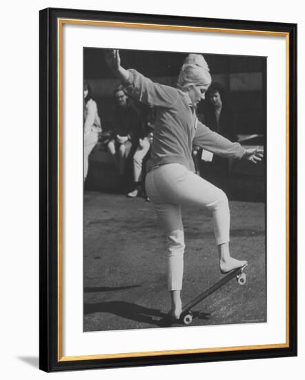 Expert "Skater" Pat McGee in National Skateboard Championship-Bill Eppridge-Framed Photographic Print