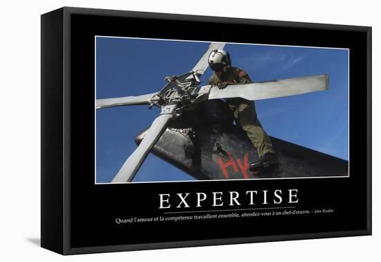 Expertise: Citation Et Affiche D'Inspiration Et Motivation-null-Framed Premier Image Canvas