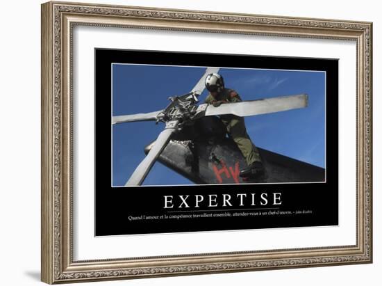 Expertise: Citation Et Affiche D'Inspiration Et Motivation-null-Framed Photographic Print