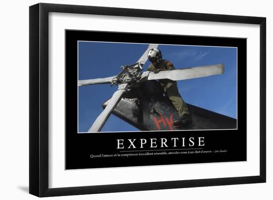 Expertise: Citation Et Affiche D'Inspiration Et Motivation-null-Framed Photographic Print