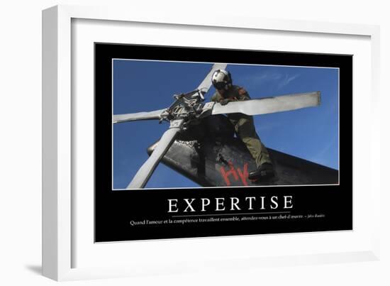 Expertise: Citation Et Affiche D'Inspiration Et Motivation-null-Framed Photographic Print