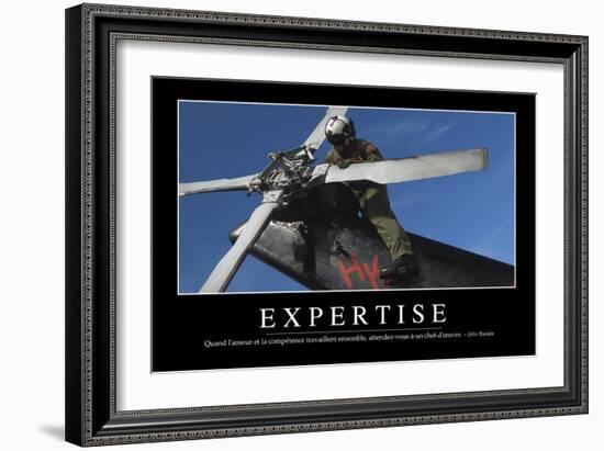 Expertise: Citation Et Affiche D'Inspiration Et Motivation-null-Framed Photographic Print