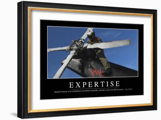 Expertise: Citation Et Affiche D'Inspiration Et Motivation-null-Framed Photographic Print