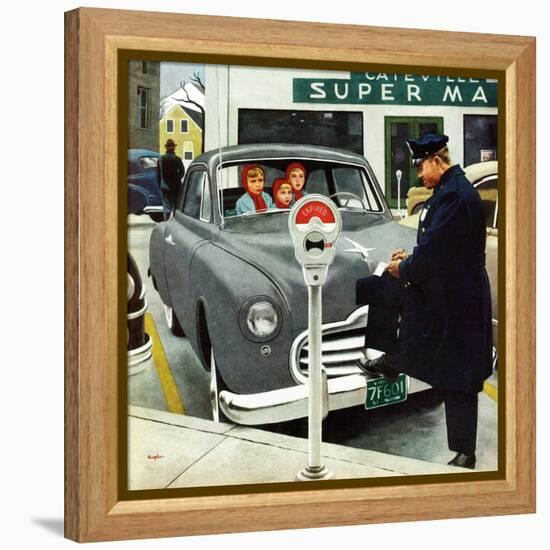 "Expired Meter", February 10, 1951-George Hughes-Framed Premier Image Canvas