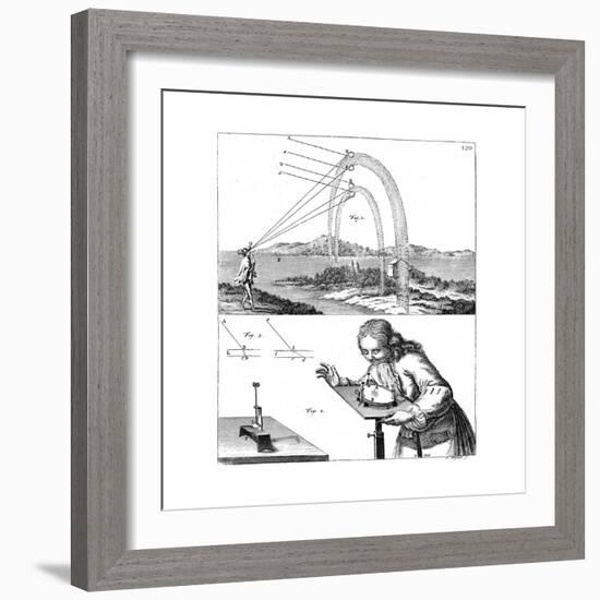 Explanation of Principles of Physics, 1725-null-Framed Giclee Print