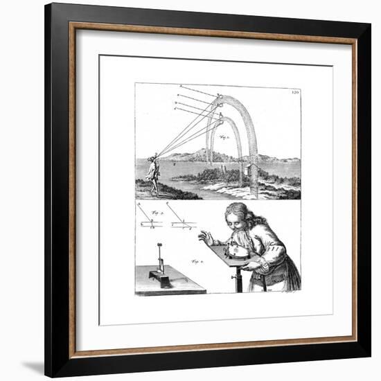 Explanation of Principles of Physics, 1725-null-Framed Giclee Print