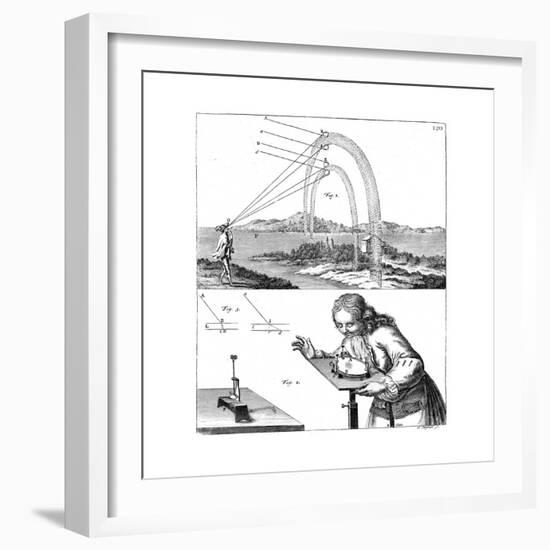 Explanation of Principles of Physics, 1725-null-Framed Giclee Print