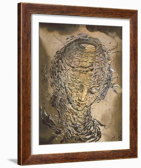 Exploding Raphaelesque Head-Salvador Dali-Framed Giclee Print