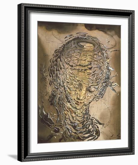 Exploding Raphaelesque Head-Salvador Dali-Framed Giclee Print