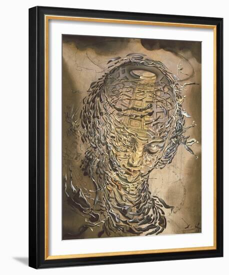 Exploding Raphaelesque Head-Salvador Dali-Framed Giclee Print